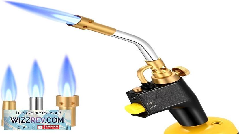 Heat Propane Mapp Torch Multi Purpose Includes 3 Nozzles/Tips High Intensity Trigger Review