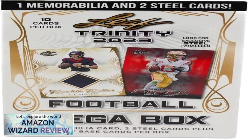 2023 Leaf Trinity Football Trading Card Mega Box 1 Memorbalia Card Per Review