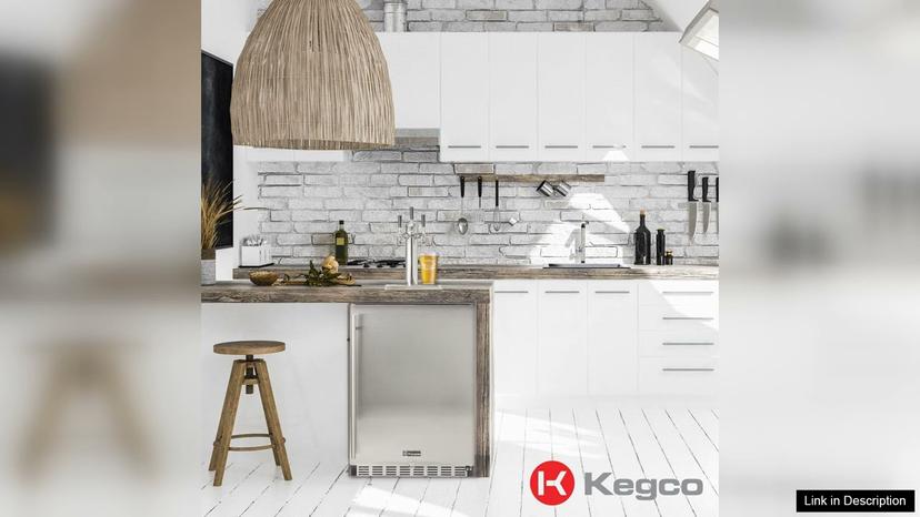 Kegco 24" Wide Triple Tap Stainless Steel Built-In Right Hinge Kegerator Review