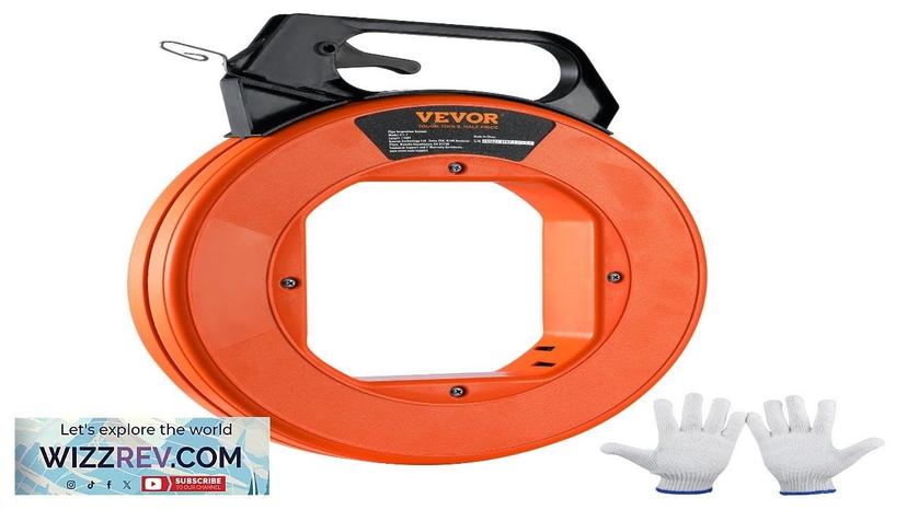 VEVOR Fish Tape 240-foot 1/8-inch Steel Wire Puller with Optimized Housing Review