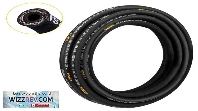 VEVOR Hydraulic Hose 1/4 inch x 50 ft Coiled Hydraulic Hose 5800 Review