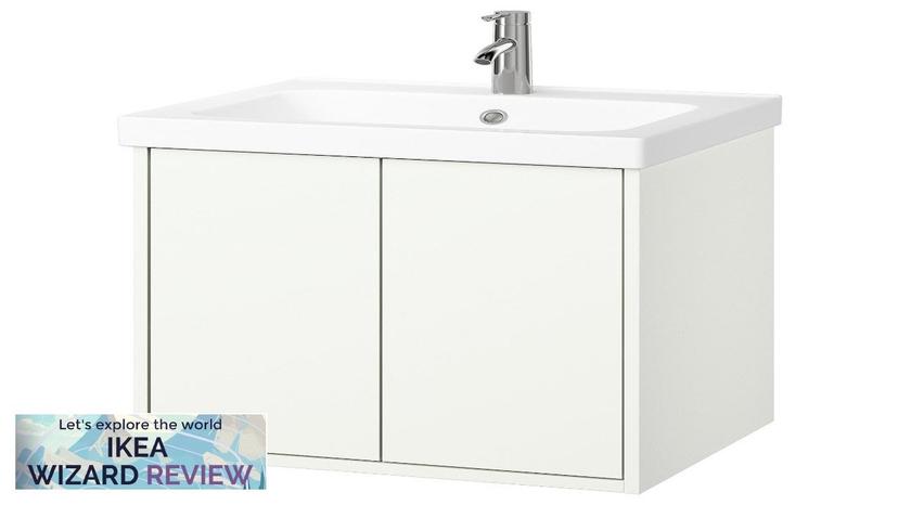 HAVBÄCK / ORRSJÖN IKEA Bathroom vanity w doors/sink/faucet white Review