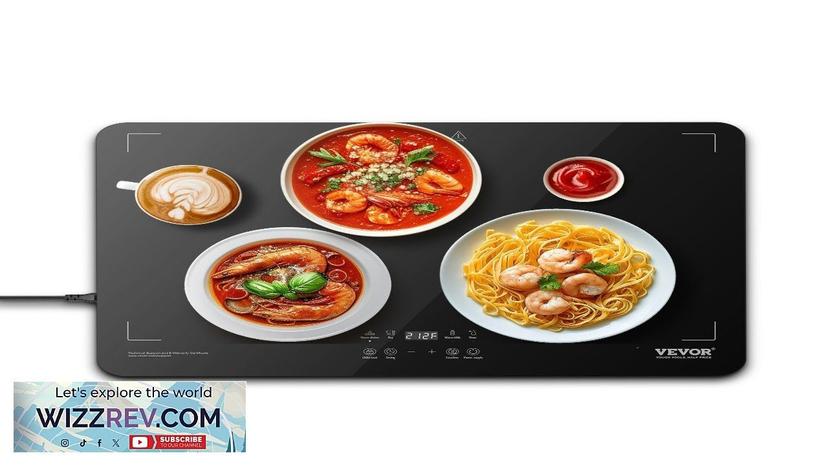 VEVOR Electric Warming Tray Buffet Food Warming w/ Temp Control Tempered Glass Review