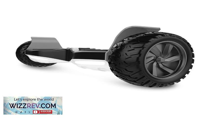 Black and White 8.5″ All Terrain Tires Hoverboard – Bluetooth Speaker- UL Review