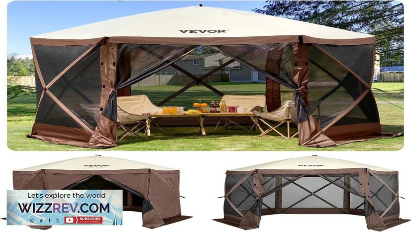 VEVOR Pop Up Gazebo Screen Tent Pavilion Gazebo Tent 11.5 x 11.5 Review