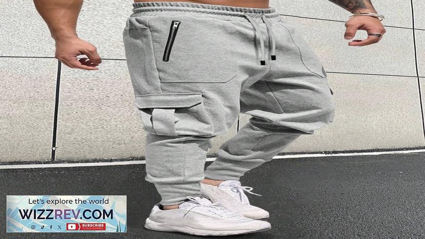 Manfinity Homme Loose Men's Flap Pocket Side Drawstring Elastic Waistband Sweatpants Long Review