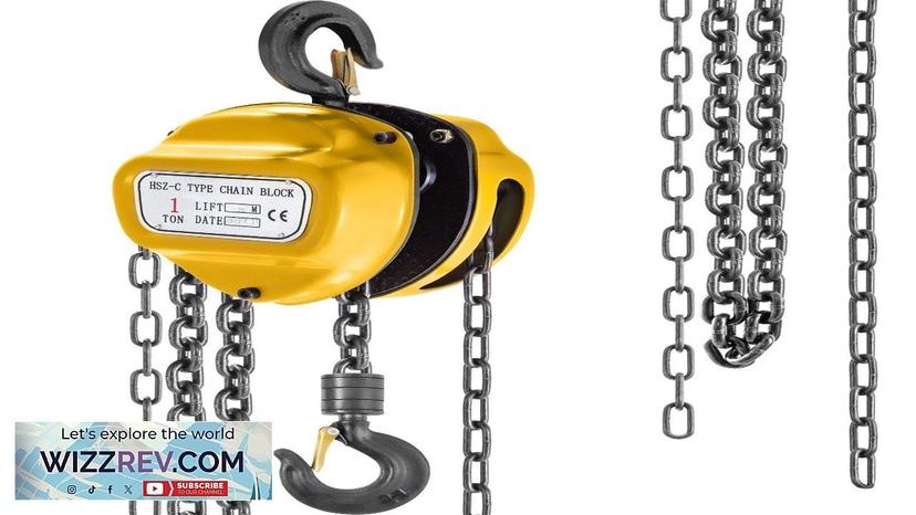 VEVOR Chain Hoist 2200lbs/1ton Chain Block Hoist Manual Chain Hoist 3m/10ft Block Review