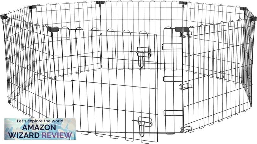 Amazon Basics Octagonal Foldable Metal Exercise Pet Play Pen for Dogs Review