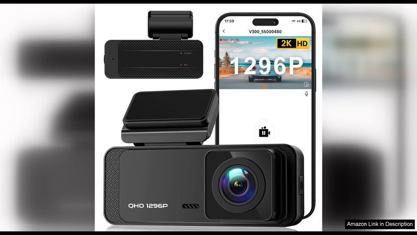 Dash Cam, Veement V300 1296P WiFi Front Dash Camera for Cars, Review