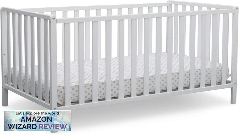 Delta Children Heartland 4-in-1 Convertible Crib Greenguard Gold Certified Bianca White Review