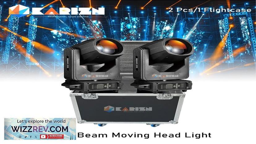 0 Tax 2Pcs 295W 14R Moving Head Beam Stage Light With Dual Review