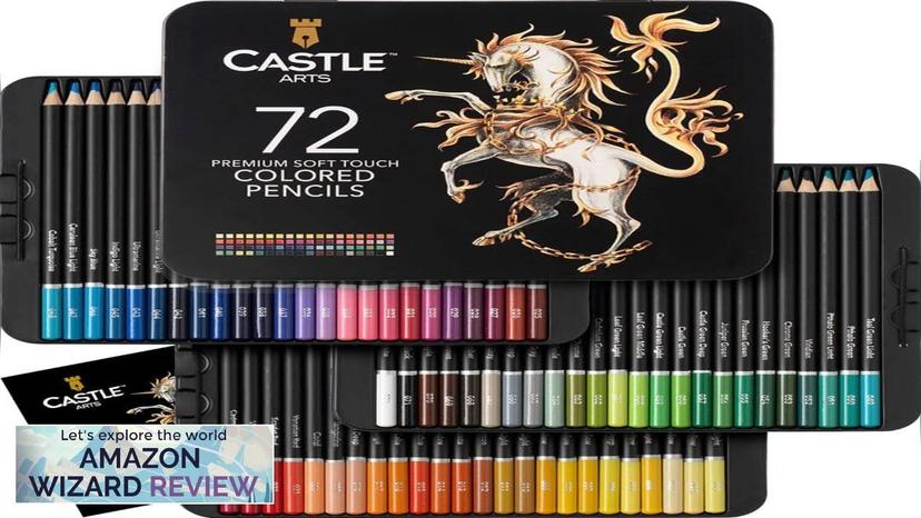 Castle Art Supplies 72 Colored Pencils Set | Quality Soft Core Colored Review