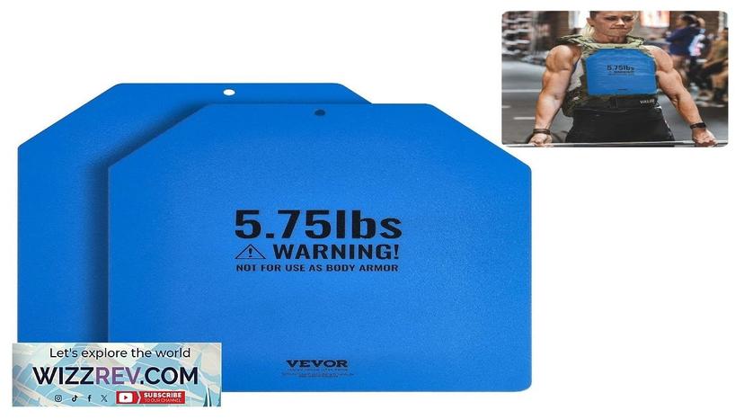 VEVOR Weight Vest Plates for Strength Training Running Workout 2x3.75 LB Plates Review