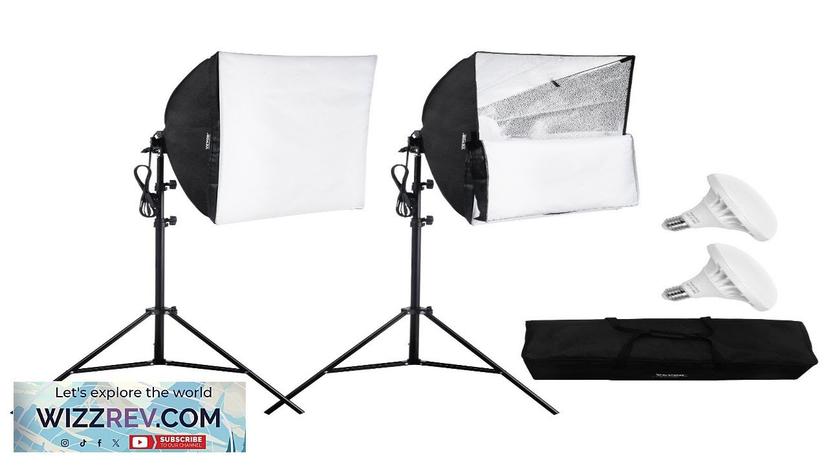 VEVOR Softbox Lighting Kit 24 in x 24 in 30W 5500K LED Review