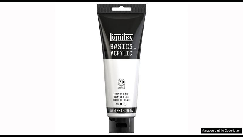 Liquitex BASICS Acrylic Paint, 250ml (8.5-oz) Tube, Titanium White Review