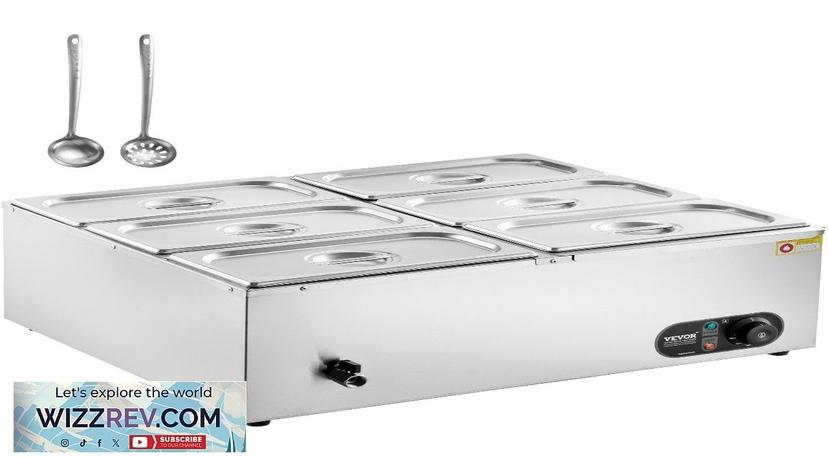 VEVOR Commercial Electric Food Warmer Countertop Buffet 6*5Qt Pan Bain Marie Review