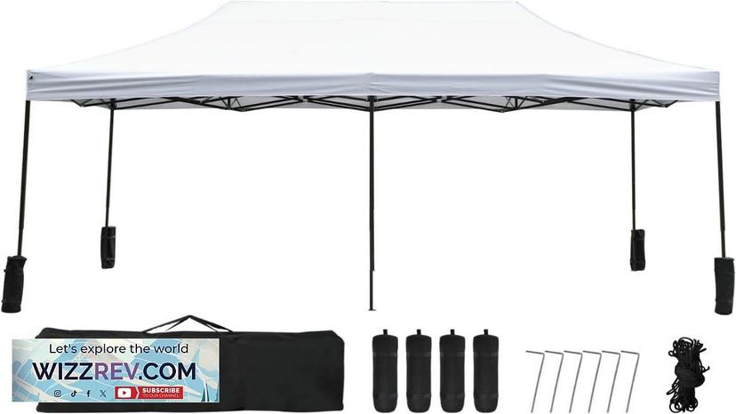 Pop Up Canopy 10x20 pop up Canopy Tent Folding Protable Ez Review