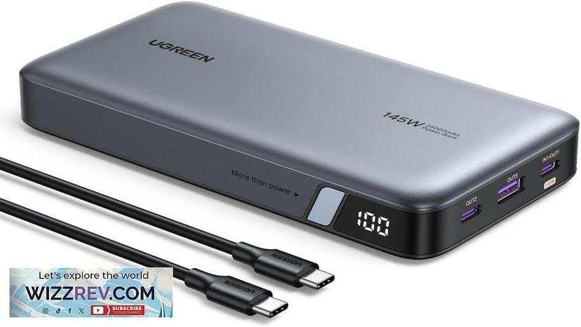 UGREEN Power Bank 25000mAh 145W Laptop Portable Charger Nexode 3-Port USB C Review