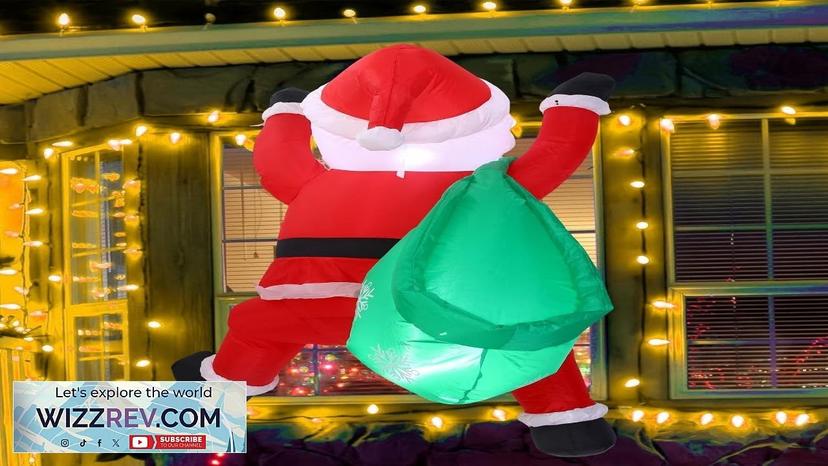 Jenaai 4 ft Christmas Inflatable Santa Claus with Build in LED Light Review