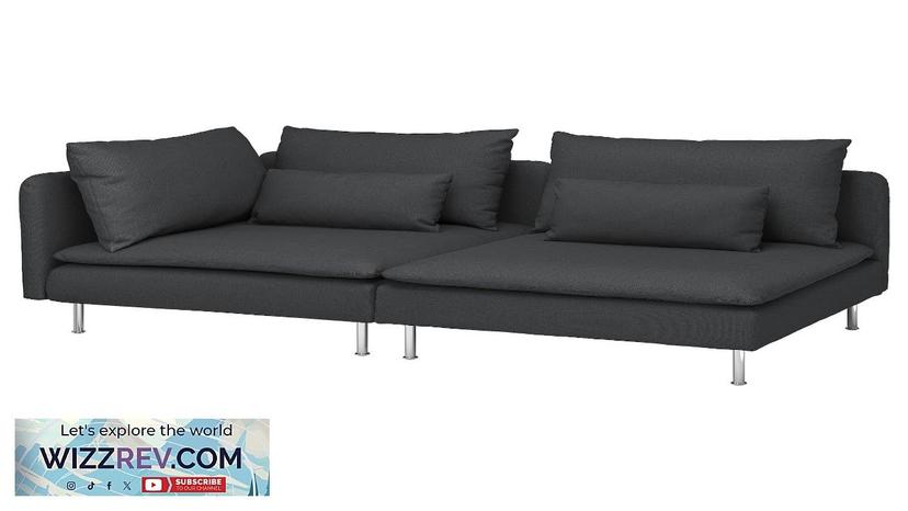 SÖDERHAMN IKEA Sofa with open end/Fridtuna dark gray Review