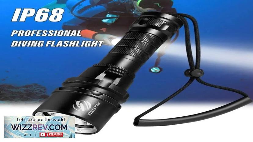 High Power Diving Flashlight IP68 Highest Waterproof Rating Professional Diving Light Review