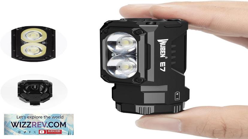 WUBEN E7 1800 Lumen Rechargeable Mini Flashlight with Magnet Super Bright Review