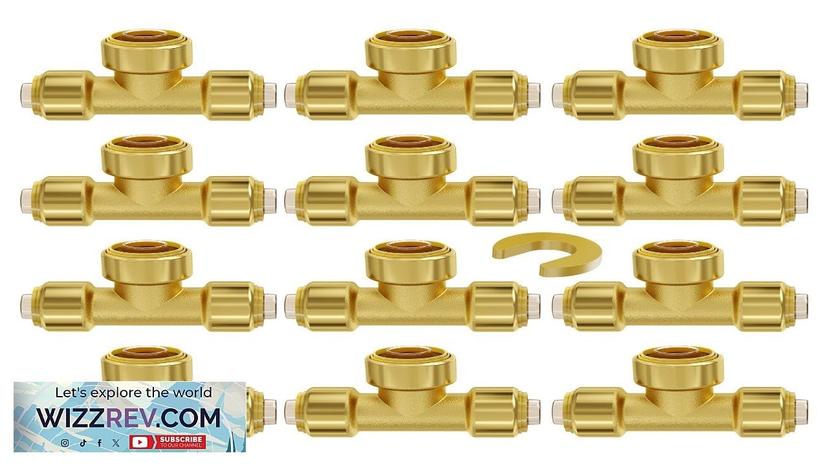 VEVOR Pipe Fittings 1/2" 12PCS Tee Brass Push-Fit for Heating/Shower System Review