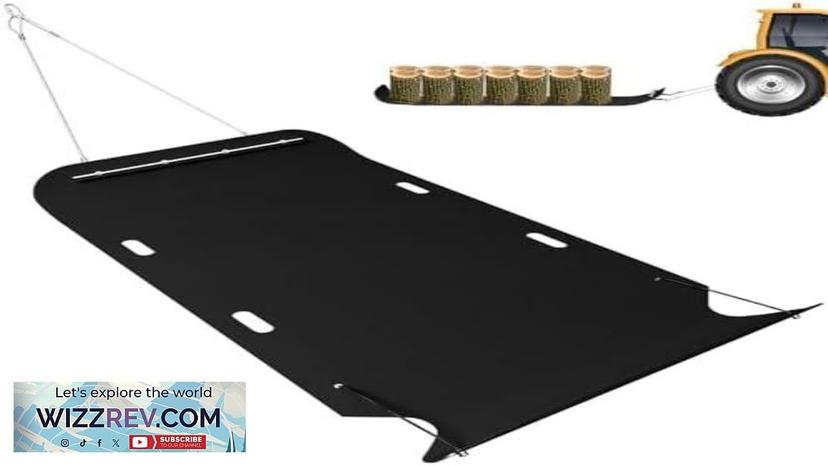 48" x 90" Heavy Duty Yard Sled 1/8 Inch Thickened HDPE Yard Review