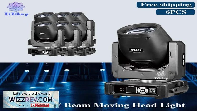 0 Tax 6Pcs Mini Beam 230W 7R Moving Head Stage Light Rainbow Review