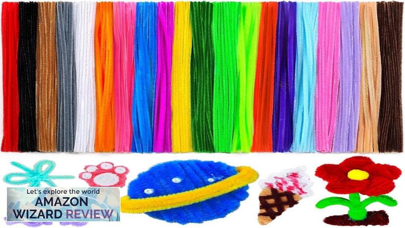 Eppingwin 200 PCS Pipe Cleaners Multi-Colored Pipe Cleaners Craft Supplies 20 Colors Review