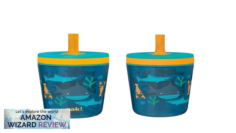 Zak Designs Kelso 15 oz Tumbler Set (Underwater) Non-BPA Leak-Proof Screw-On Lid Review