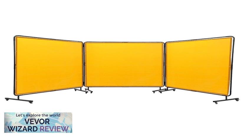 VEVOR Welding Screen with Frame 6' x 6' 3 Panel Welding Curtain Review