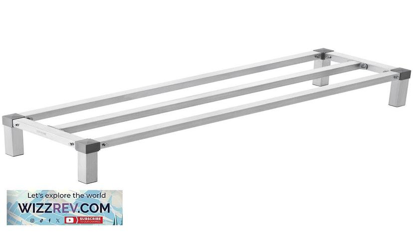 Newly Upgraded！VEVOR Aluminum Dunnage Rack Stationary Dunnage Rack 48” x 14” x Review