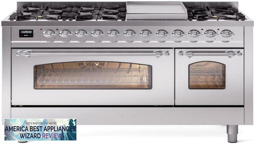 Nostalgie II 48" Dual Fuel Natural Gas Freestanding Range in Stainless Steel Review