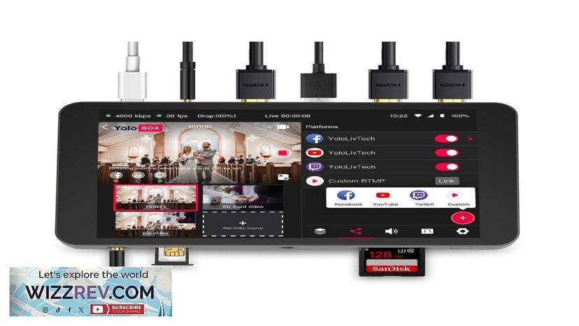 YoloLiv YoloBox All-in-One Live Streaming Encoder Switcher Monitor and Recorder (NA Review