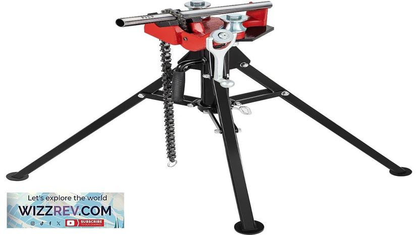 VEVOR Tripod Pipe Chain Vise 1/8"-5" Pipe Capacity 36.4“ Length Chain Vise Review