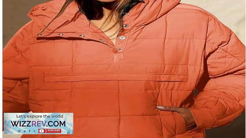 Women's Jackets Winter Hooded Women Cotton Jacket Collapsible Short Coat Casual Loose Review