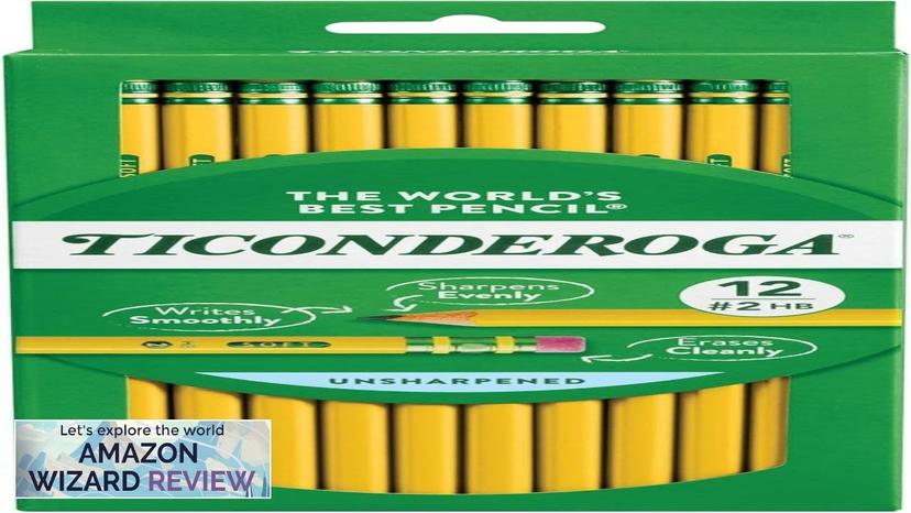 Ticonderoga Wood-Cased Pencils Unsharpened 2 HB Soft Yellow 12 Review