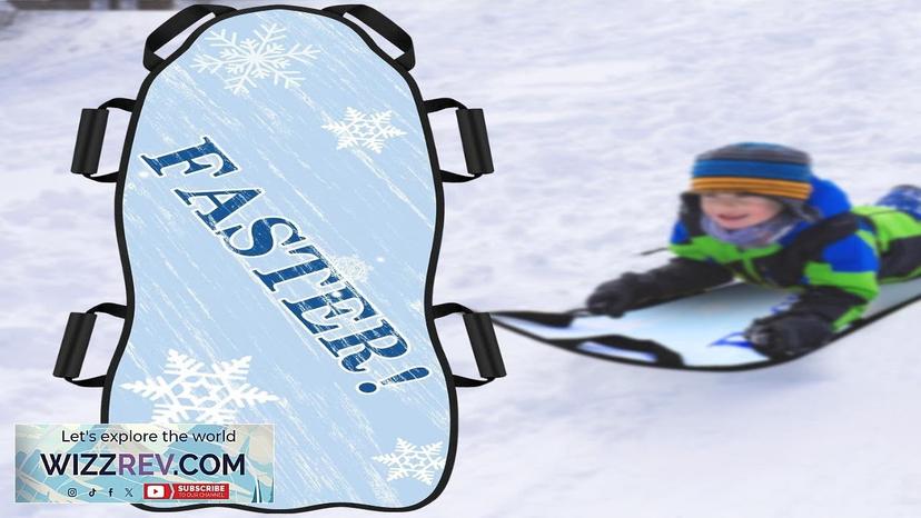 45"×17" Foldable Snow Sled Fits 2 Children or 1 Adult Ultra Portable Review