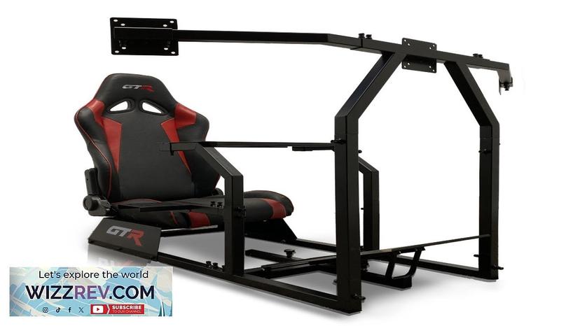 GTR Racing Simulator GTA-F Model Black Frame Triple Monitor Stand with Adjustable Review