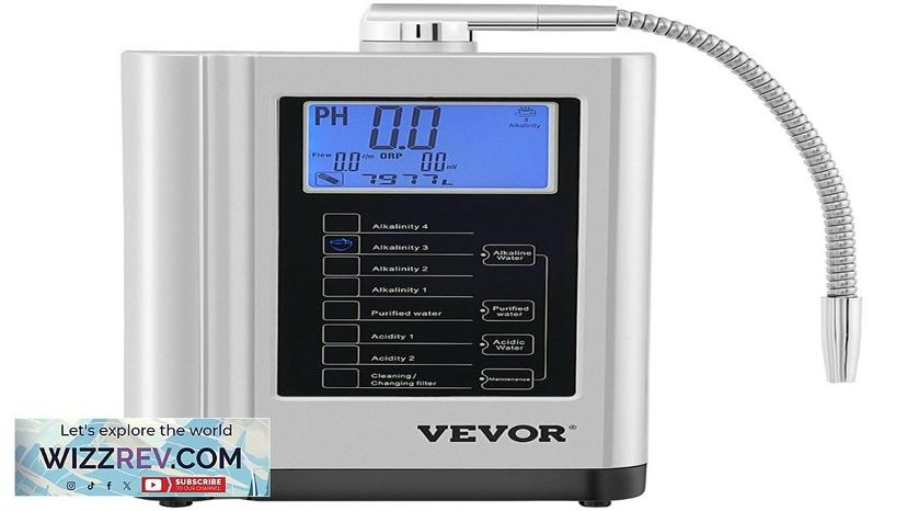 VEVOR Water Ionizer Machine 7 Water Settings Alkaline Acid Home Filtration System Review