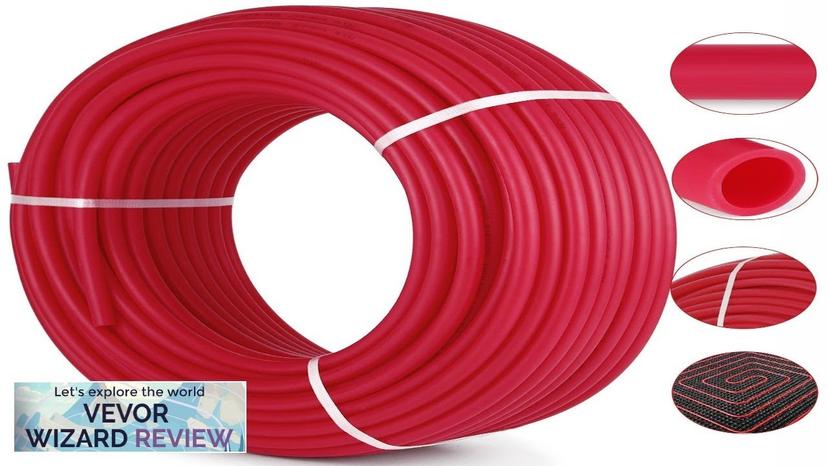 VEVOR 3/4" X 300Ft PEX Tubing Oxygen Barrier O2 EVOH Pex-B Red Review