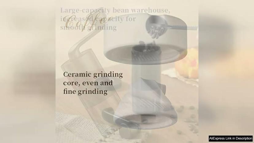 1pc Manual Coffee Grinder Portable Grinder Home Outdoors Travel Hand Crank Coffee Review