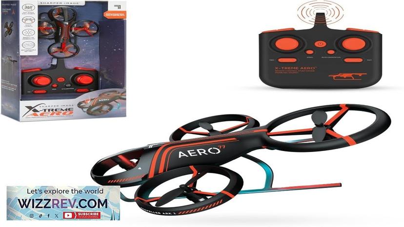 Sharper Image® X-Treme Aero Mini Drone 4.6" RC Stunt Helicopter 2.4 GHz Review