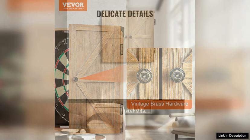 VEVOR Solid Wood Dartboard Cabine Official Size (Dartboard Not Included) Review