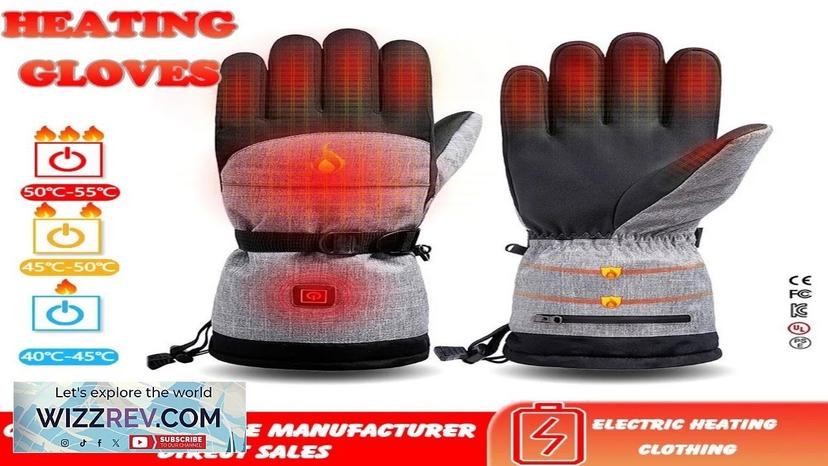 Electric Heating Gloves For Winter Cycling Three-level Heating Insulation Gloves Review