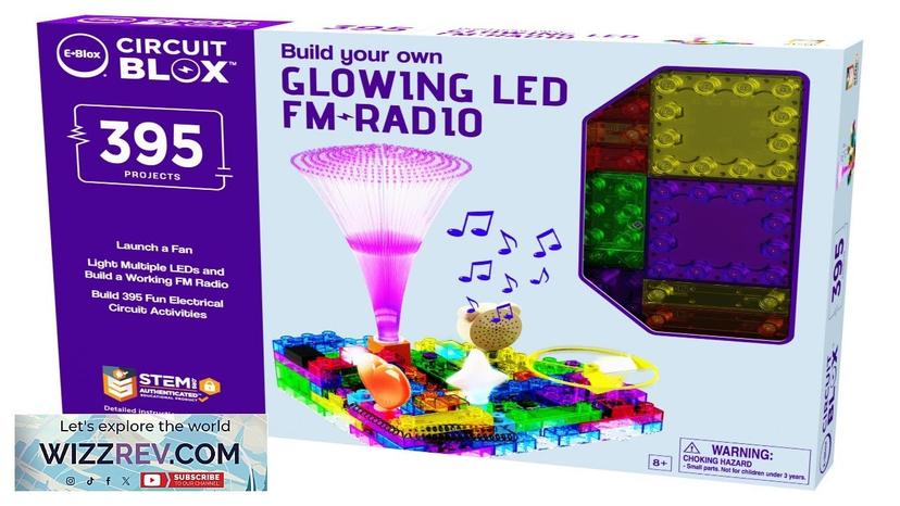 Circuit Blox Build Your Own FM Radio with Glowing LED Review