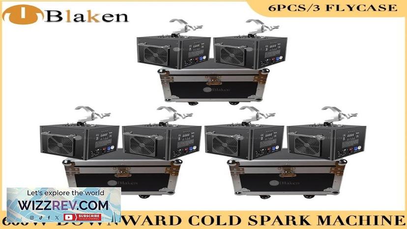 3Flycases 6Pcs Electronic 600W Cold Spark Machine Professional Equipment With Remote Control Review