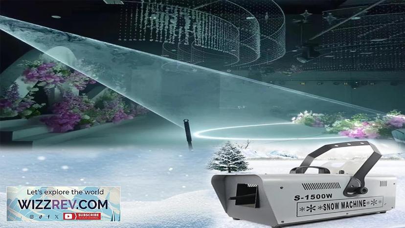 2024 New Arrival Remote1500W Snow Machine for Wedding DJ Club Theater Party Review