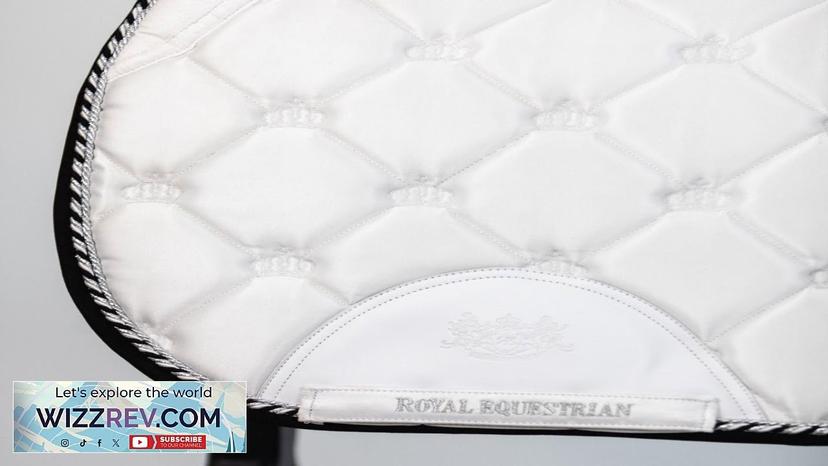 ROYAL EQUESTRIAN JUMP SHOW SADDLE PAD WHITE SILVER Review